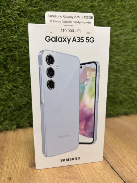 Samsung Galaxy A35 Krtyafggetlen 128 GB, 12 h garancia