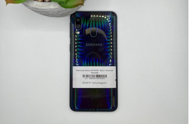Samsung Galaxy A40 64 GB - Krtyafggetlen / Hasznlt kszlk