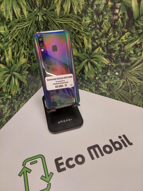Samsung Galaxy A40 Kártyafüggetlen 64 GB, 12 hó garancia