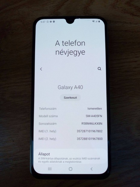 Samsung Galaxy A40 dual sim, 4/64 GB telefon