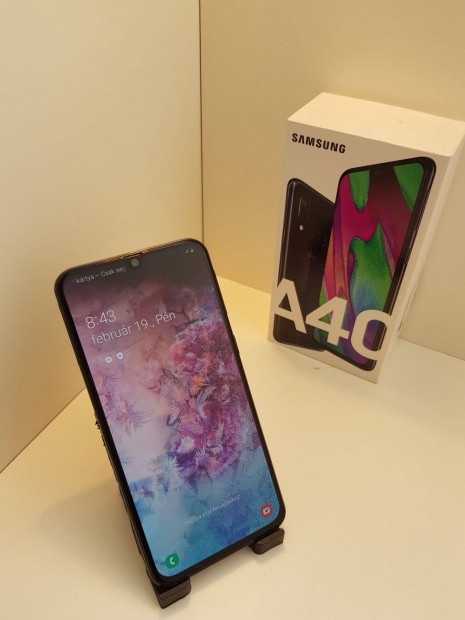 Samsung Galaxy A40 dual simes 64gb okosmobil elad
