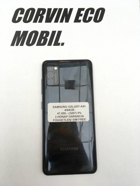 Samsung Galaxy A41 64 GB Garanciaval