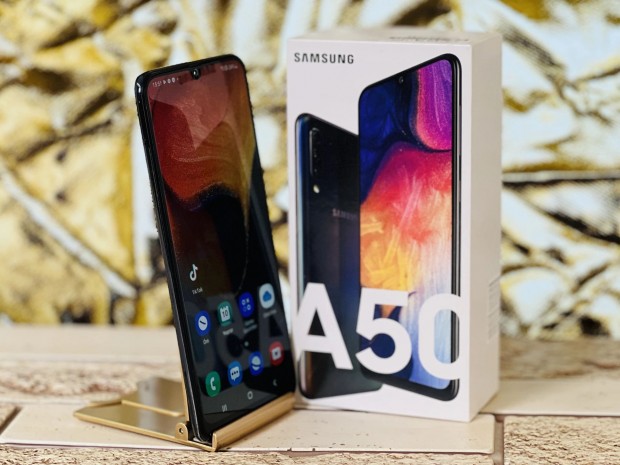 Samsung Galaxy A50 128 GB Black szp llapot - 12 H GARANCIA