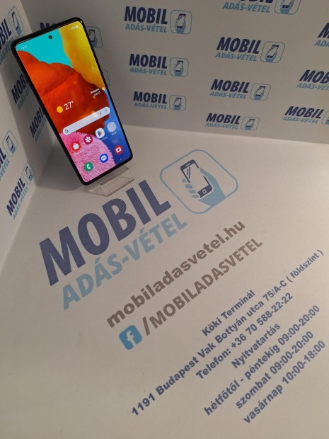 Samsung Galaxy A51 Krtyafggetlen 128 GB, 12 h garancia