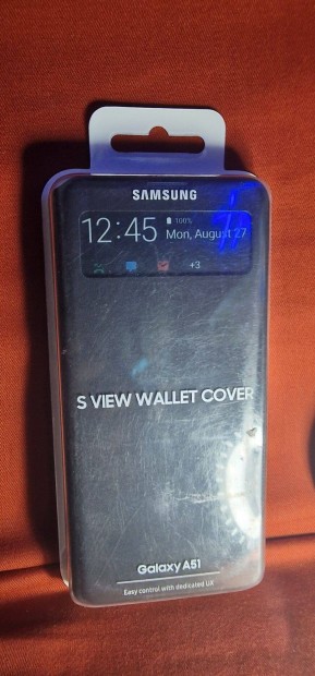 Samsung Galaxy A51 s-view cover, Fekete