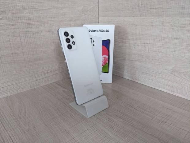 Samsung Galaxy A52S 5G, 128GB, Dual SIM, Újszerű (Gyönyörű), 100%
