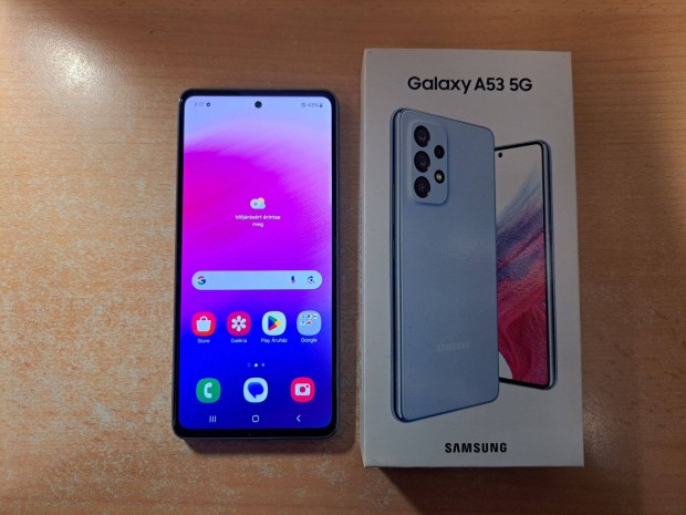 Samsung Galaxy A53 5G 6/128GB Dual Fggetlen jszer Blue Garis !