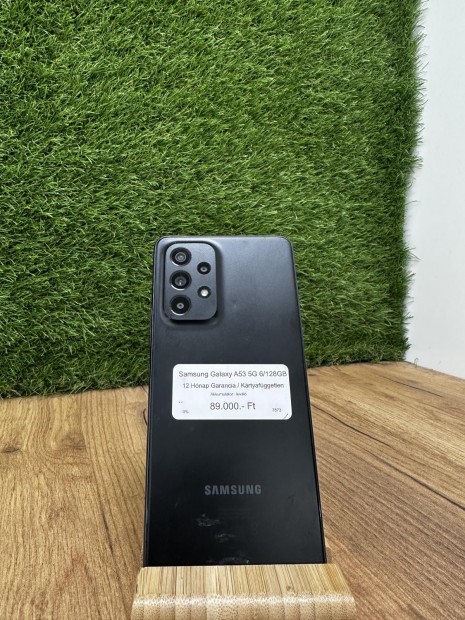 Samsung Galaxy A53 5G Krtyafggetlen 128 GB, 12 h garancia