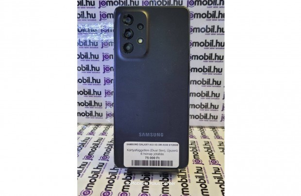 Samsung Galaxy A53 6/128GB Fekete Fggetlen Jtllssal