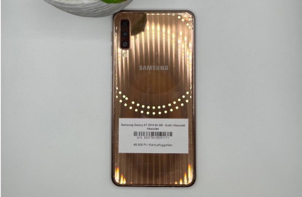 Samsung Galaxy A7 64 GB - Krtyafggetlen / Hasznlt kszlk