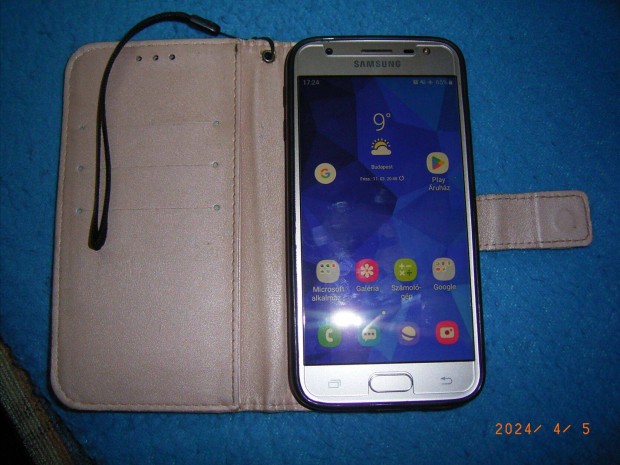 Samsung Galaxy J3 2017 mobil j llapotban, tokkal, vegflizva