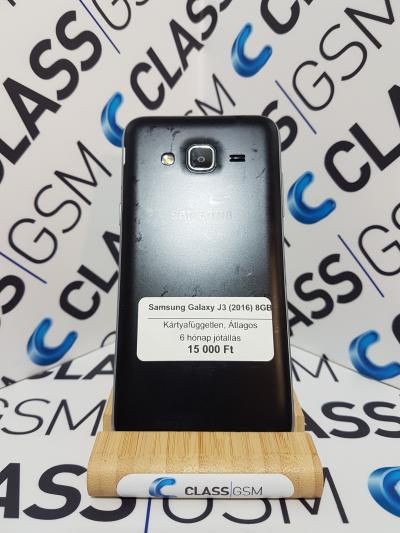 Samsung Galaxy J3 (2016) 8GB|Hasznlt|Fekete|Krtyafggetlen