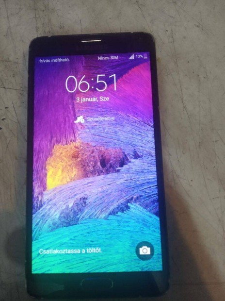 Samsung Galaxy Note4 (SM-N910F) Yetteles okostelefon