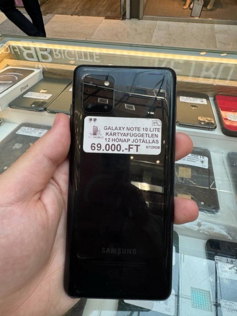 Samsung Galaxy Note 10 Lite Kártyafüggetlen 128 GB, 12 hó garancia