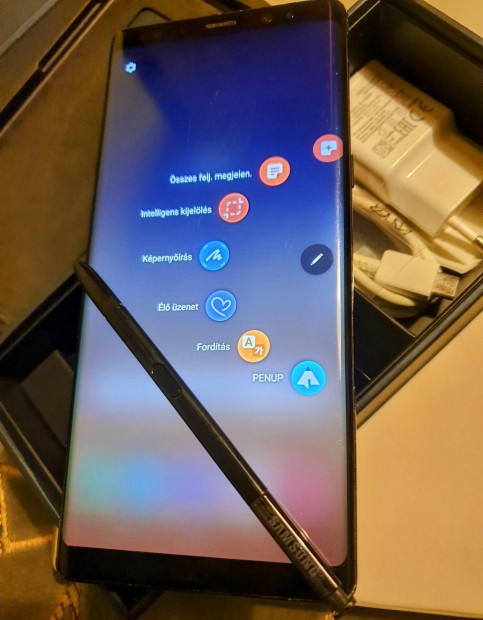 Samsung Galaxy Note 8 DS dobozban, ajndk tokkal 