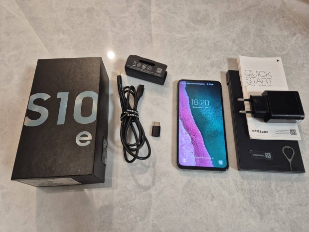 Samsung Galaxy S10E zld krtyafggetlen mobiltelefon