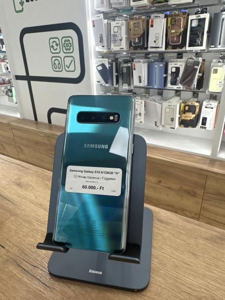 Samsung Galaxy S10 Kártyafüggetlen 128 GB, 12 hó garancia