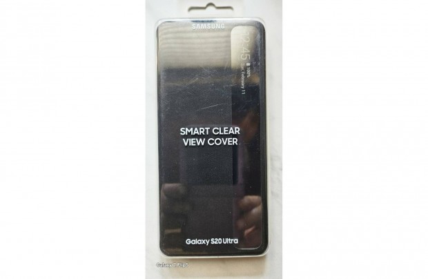 Samsung Galaxy S20 Ultra gyri Smart Clear View Tok - Fekete