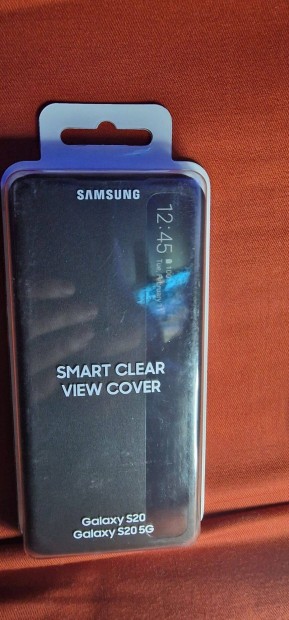 Samsung Galaxy S20 clear view cover,Fekete