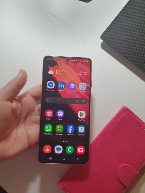 Samsung Galaxy S21 5G Pink Kártyafüggetlen 128 GB, DUAL SIM