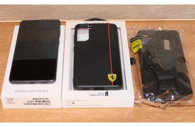 Samsung Galaxy S21 FE + tokok + ajndk tlt vagy Qi tlt