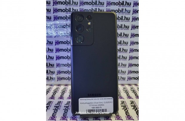 Samsung Galaxy S21 Ultra Fekete Független Jótállással