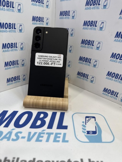 Samsung Galaxy S22 5G Kártyafüggetlen 128 GB, 12 hó garancia