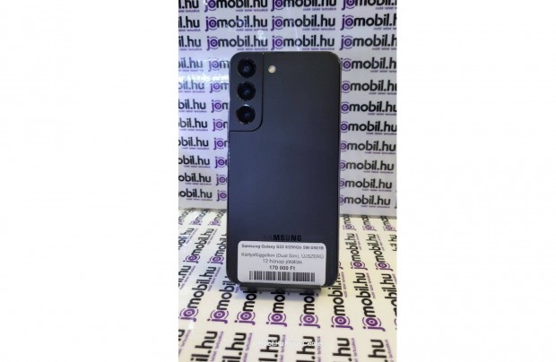 Samsung Galaxy S22 8/256GB Fekete Fggetlen Jtllssal