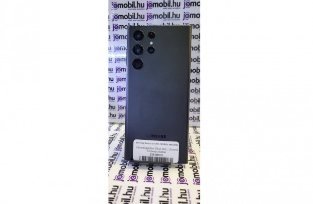 Samsung Galaxy S22 Ultra 12/256 Fekete Fggetlen Jtllssal