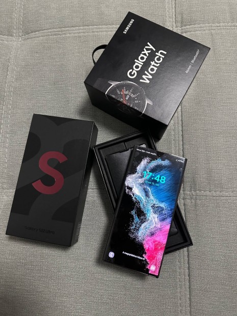 Samsung Galaxy S22 Ultra Burgundy 256GB/8GB + Samsung Galaxy Watch 46m