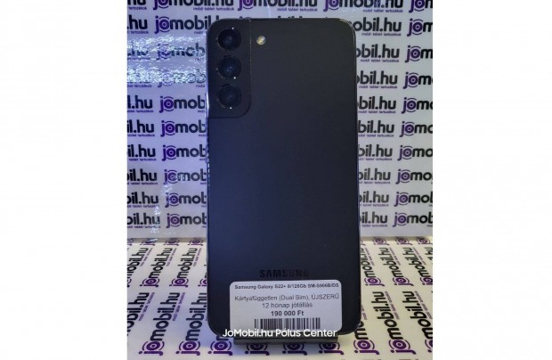 Samsung Galaxy S22+ Fekete Független Jótállással