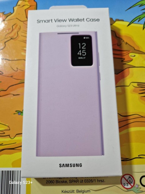 Samsung Galaxy S23 Ultra levendula gyri cover tok