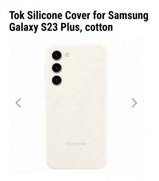 Samsung Galaxy S23+ krmszn gyri tok (j)