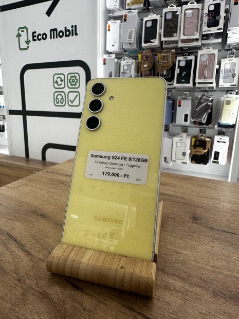 Samsung Galaxy S24 FE Kártyafüggetlen 128 GB, 12 hó garancia
