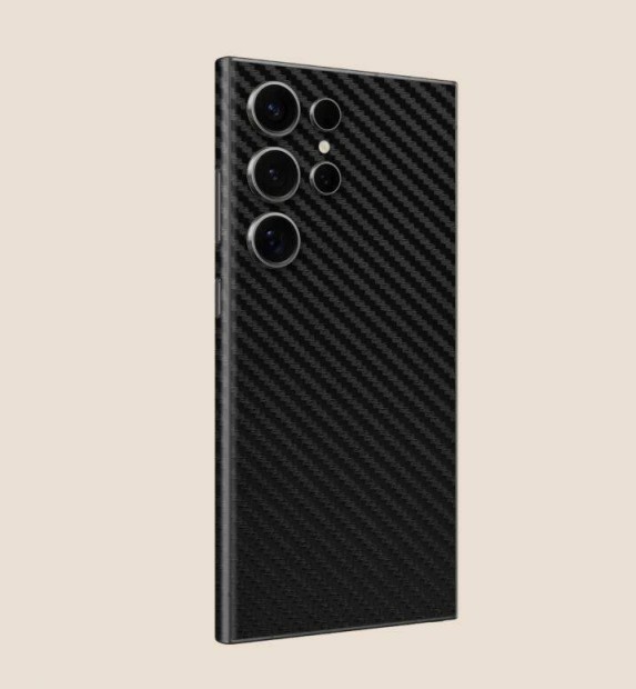 Samsung Galaxy S24 Ultra Carbon texturált fibre skin - fekete