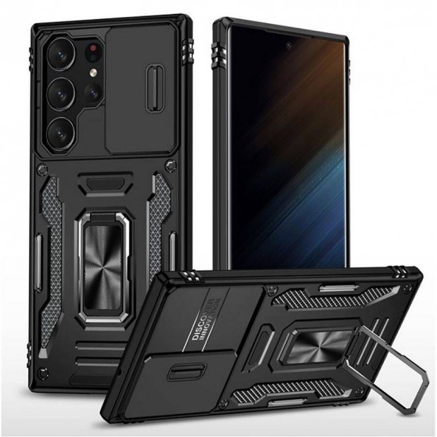 Samsung Galaxy S24 Ultra tsll kameravds Armor tok Tpu+PC