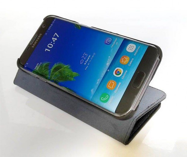 Samsung Galaxy S7 Edge fekete Cellularline felllthat flip tok