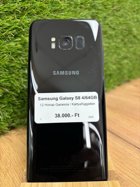 Samsung Galaxy S8 Krtyafggetlen 64 GB 4 GB Ram, 12 h garancia