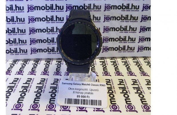 Samsung Galaxy Watch6 Classic Fekete okosra Jtllssal