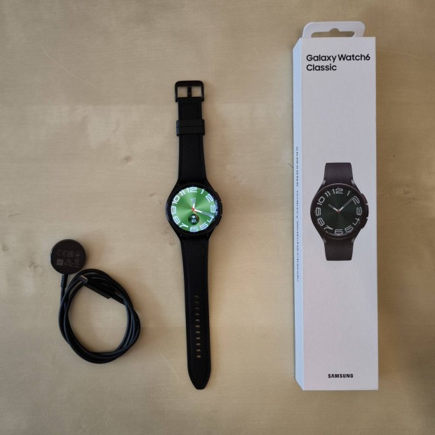 Samsung Galaxy Watch6 Classic okosra 47mm Bluetooth fekete (SM-R960)