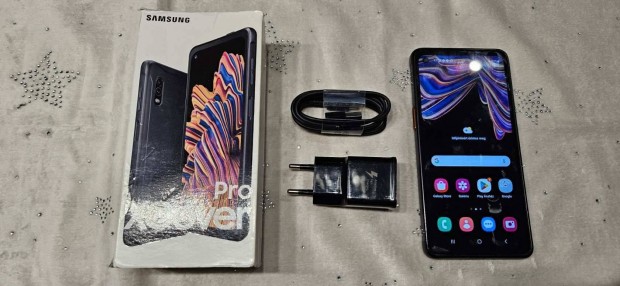 Samsung Galaxy Xcover Pro Dual Fggetlen jszer Fekete Garis !