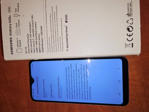 Samsung Galaxy a20E mobiltelefon