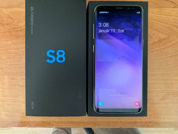 Samsung Galaxy jszer llapot S8-as mobiltelefon kedvez ron elad!