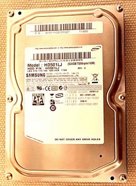 Samsung HD501LJ 500 GB HDD