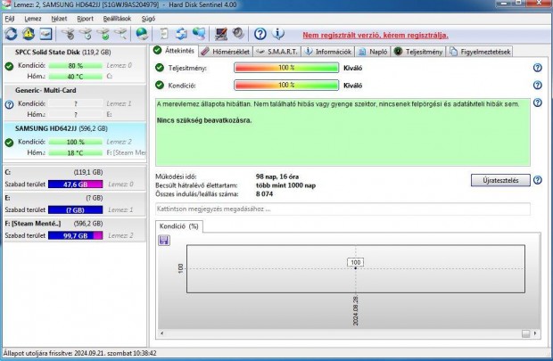 Samsung HD642JJ 640GB HDD elad