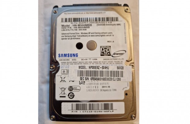 Samsung HN-M500MBB /2,5"/ SATA HDD