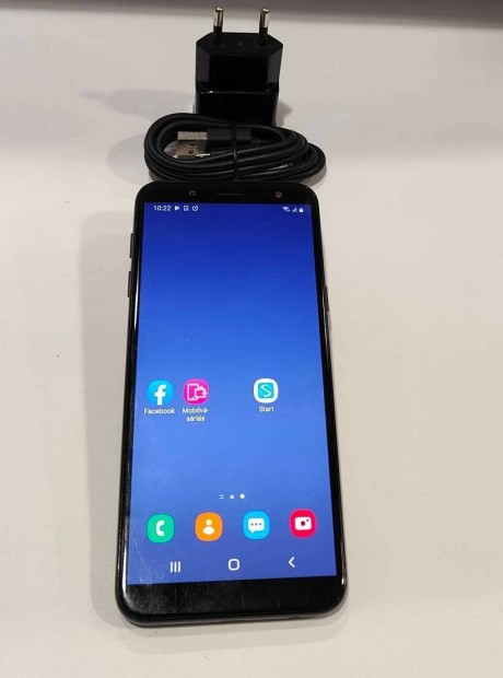 Samsung J6 2018 32GB fekete krtyafggetlen mobiltelefon elad!