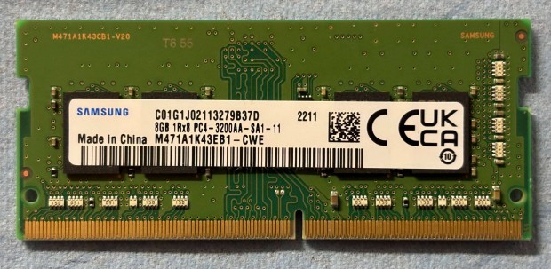 Samsung M471A1K43DB1-Cwe 8GB DDR4 3200Mhz