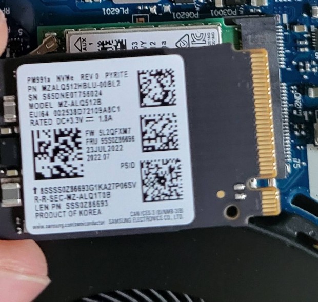 Samsung M.2 SSD 512gb 2242