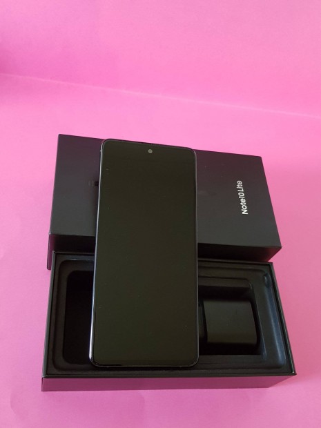 Samsung Note 10 Lite 128GB Fekete Dual Sim Krtyafggetlen mobiltelefo